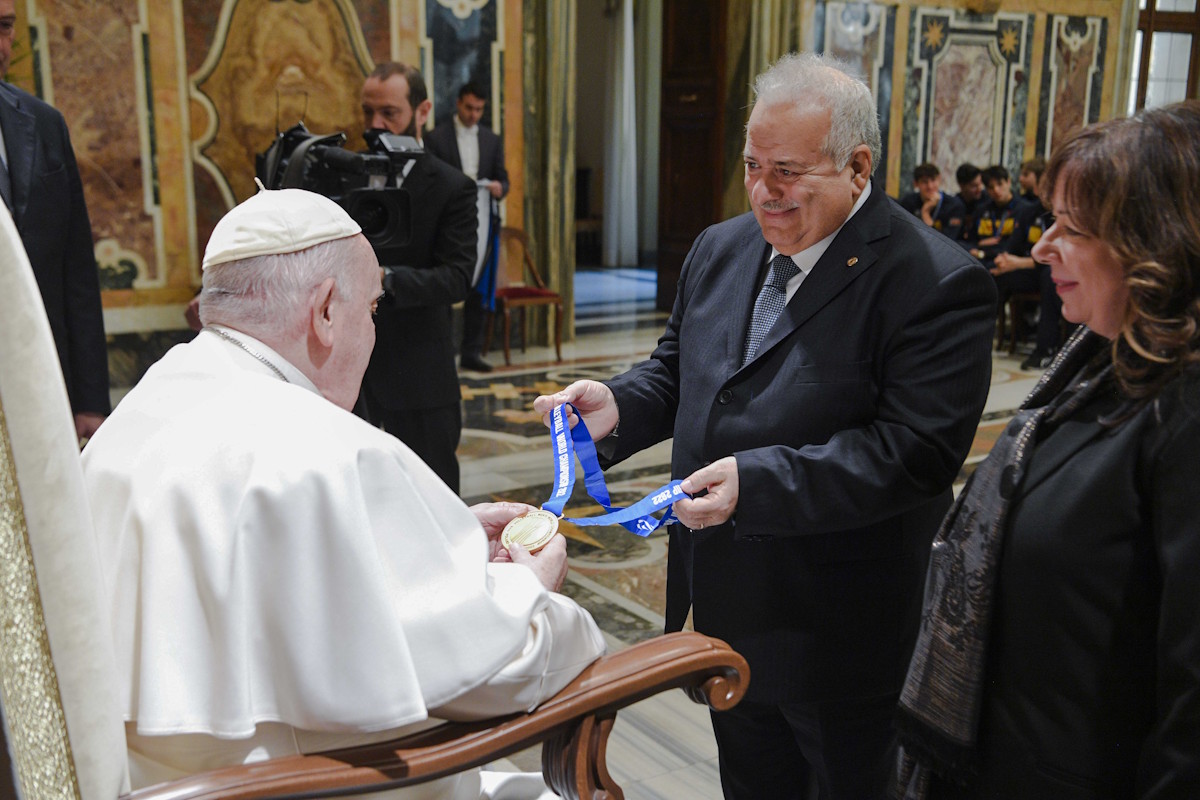 Papa e Presidente Manfredi